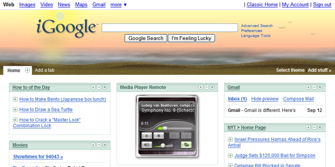 Geek Tip: Add Desktop Gadgets To Your iGoogle Page Geek Tip: Add Desktop Gadgets To Your iGoogle Page